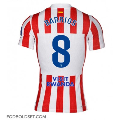 Atletico Madrid Pablo Barrios #8 Hjemmebanetrøje 2025-26 Kortærmet Atletico Madrid Pablo Barrios #8 Hjemmebanetrøje 2025-26 Kortærmet